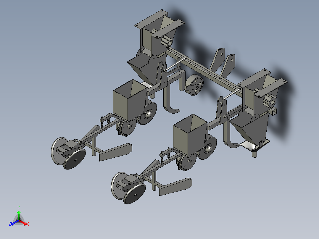 双行玉米点播机