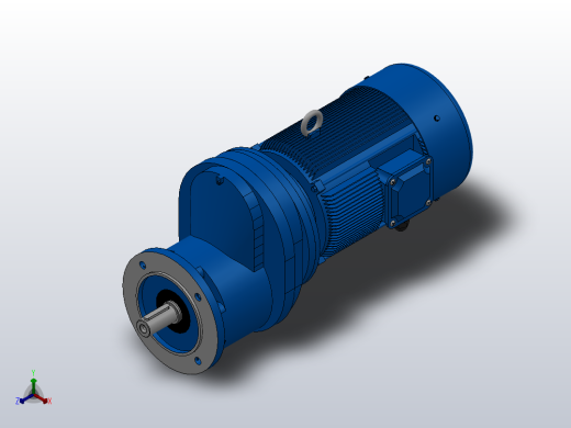RXF57法兰轴伸式安装斜齿轮减速机RX57-Y0.25-4P-71-M1-0°-Φ140