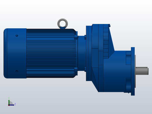 RXF57法兰轴伸式安装斜齿轮减速机RX57-Y0.25-4P-71-M1-0°-Φ140左视缩略图