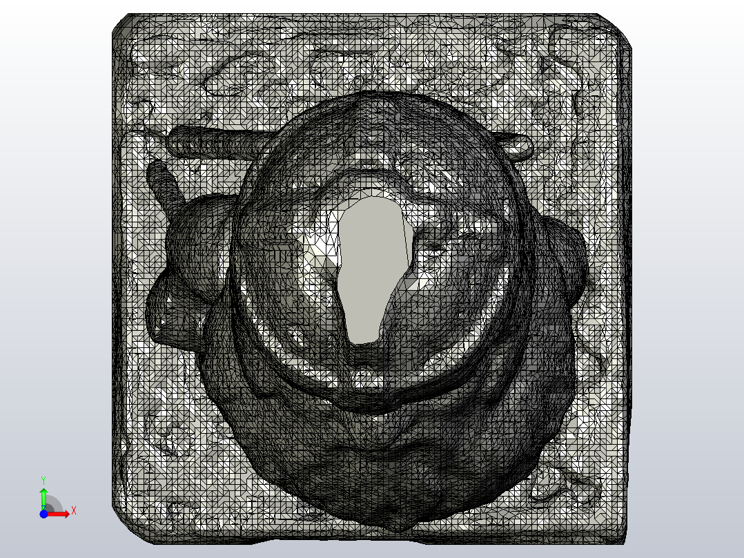 石斧老人前视图