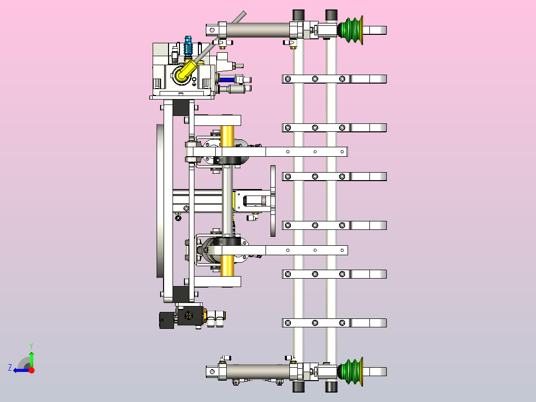 纸板与袋用夹持器右视图