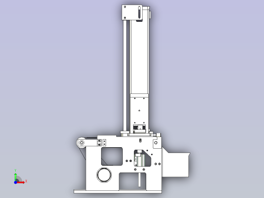 方形隔层用小纸板自动化上料设计前视缩略图