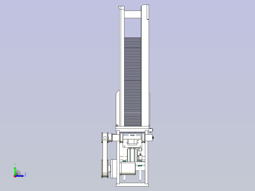 方形隔层用小纸板自动化上料设计左视缩略图