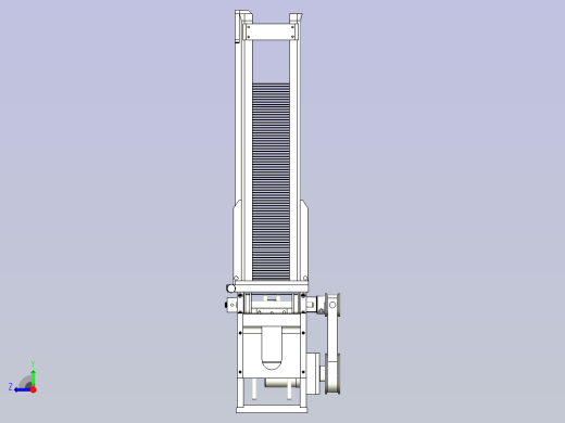 方形隔层用小纸板自动化上料设计右视缩略图