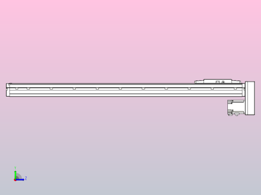 滚珠丝杠直线轴内置导轨TPA-GCR-120-1610C-L800-MP-M40-N3左视缩略图