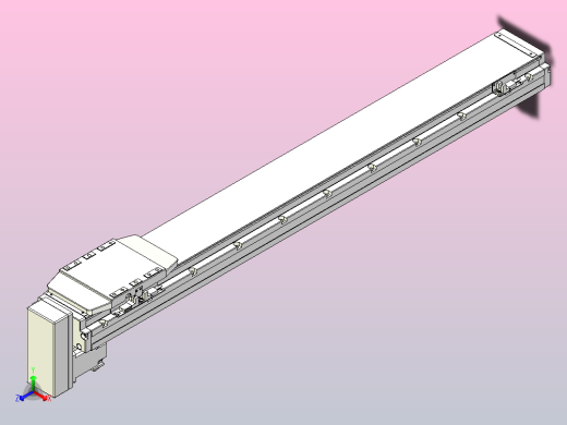 滚珠丝杠直线轴内置导轨TPA-GCR-120-1610C-L800-MP-M40-N3正等轴测缩略图
