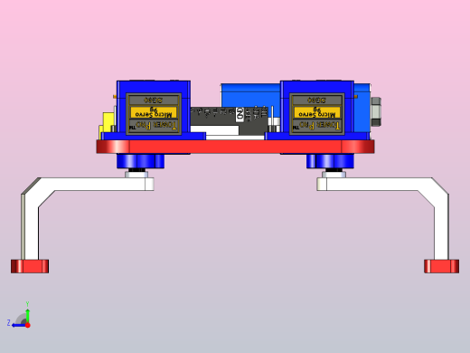 带有SG90伺服器的四倍的机器人右视缩略图