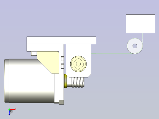 一种减轻小型马达轴的轴向负载3D图纸俯视缩略图