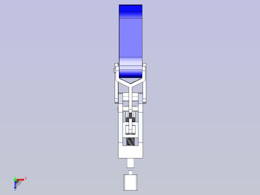 一款机械臂夹持器3D设计俯视缩略图