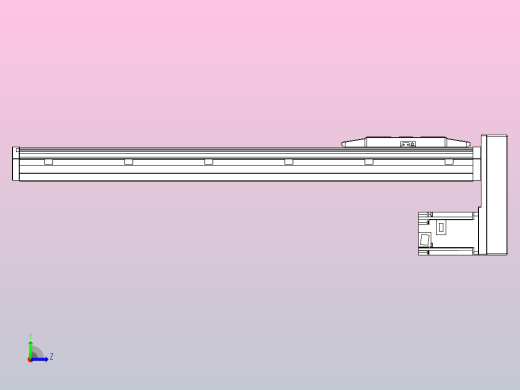 滚珠丝杠直线轴内置导轨TPA-GCR-150-2010C-L600-MP-M75-N3左视缩略图