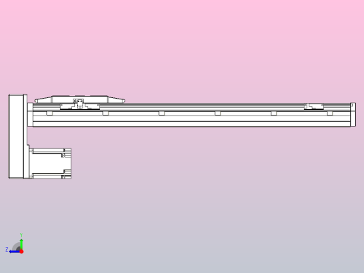 滚珠丝杠直线轴内置导轨TPA-GCR-150-2010C-L600-MP-M75-N3右视缩略图