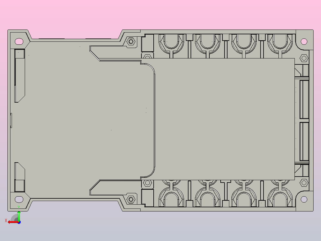NZ1HP-250H自动转换开关电器三维模型202312后视图