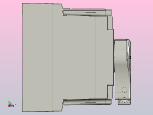 NZ1HP-250H自动转换开关电器三维模型202312左视缩略图