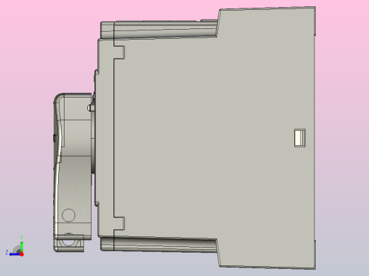 NZ1HP-250H自动转换开关电器三维模型202312右视缩略图