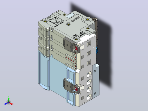 NB8LE-63 3P剩余电流动作断路器三维模型202203