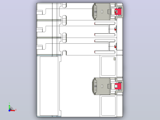 NB8LE-63 3P剩余电流动作断路器三维模型202203前视缩略图