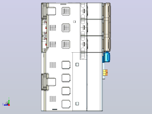 NB8LE-63 3P剩余电流动作断路器三维模型202203右视缩略图