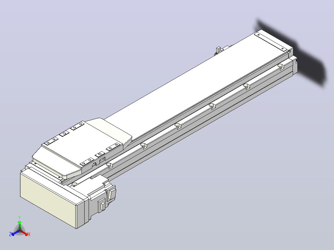 滚珠丝杠直线轴内置导轨TPA-GCR-120-1610C-L450-ML-M40-N3主视图