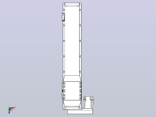 滚珠丝杠直线轴内置导轨TPA-GCR-120-1610C-L450-ML-M40-N3俯视缩略图
