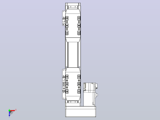 滚珠丝杠线性轴TPA-GCRS-50-1205C-L25-ML-M10-N3俯视缩略图