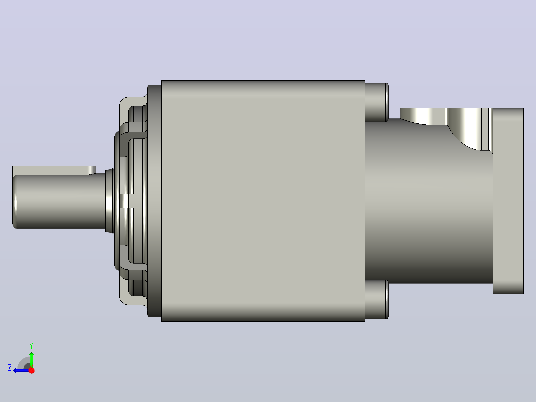 ZDR系列行星减速器右视图
