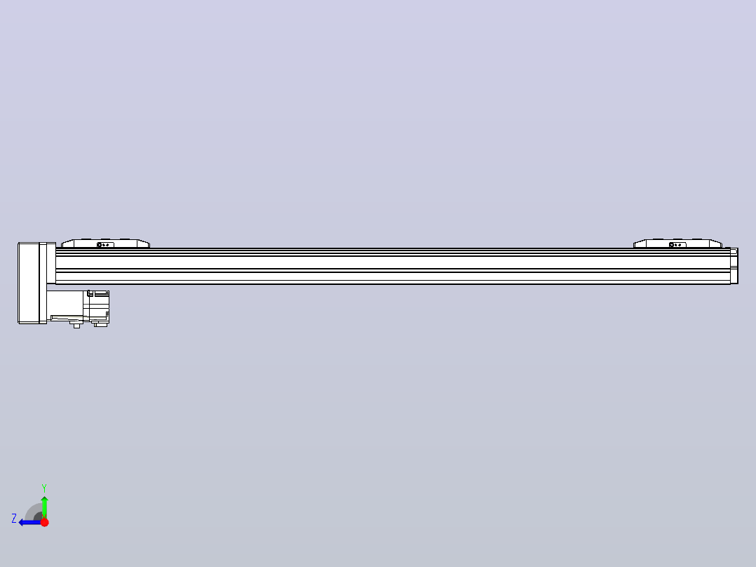滚珠丝杠线性轴TPA-GCRS-50-1205C-L300-MP-M10-N3右视图