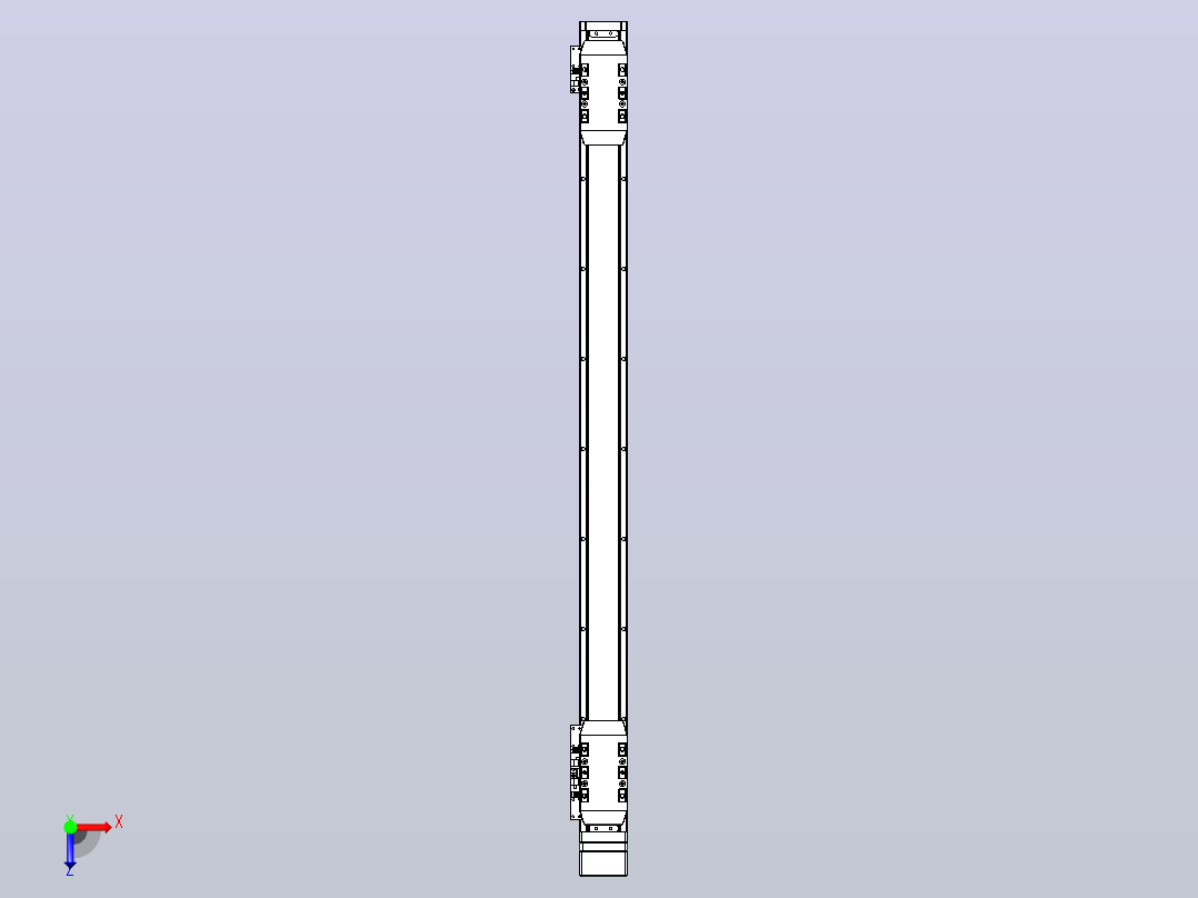 滚珠丝杠线性轴TPA-GCRS-50-1205C-L300-MP-M10-N3俯视图