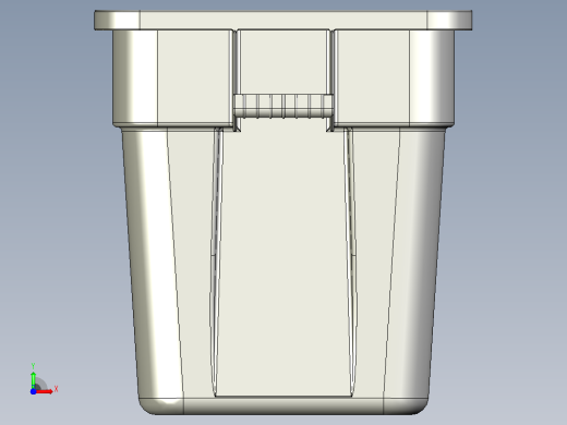 垃圾箱 垃圾处理设备brute-40-gal-square-garbage-bin-模型格式为 stp前视缩略图