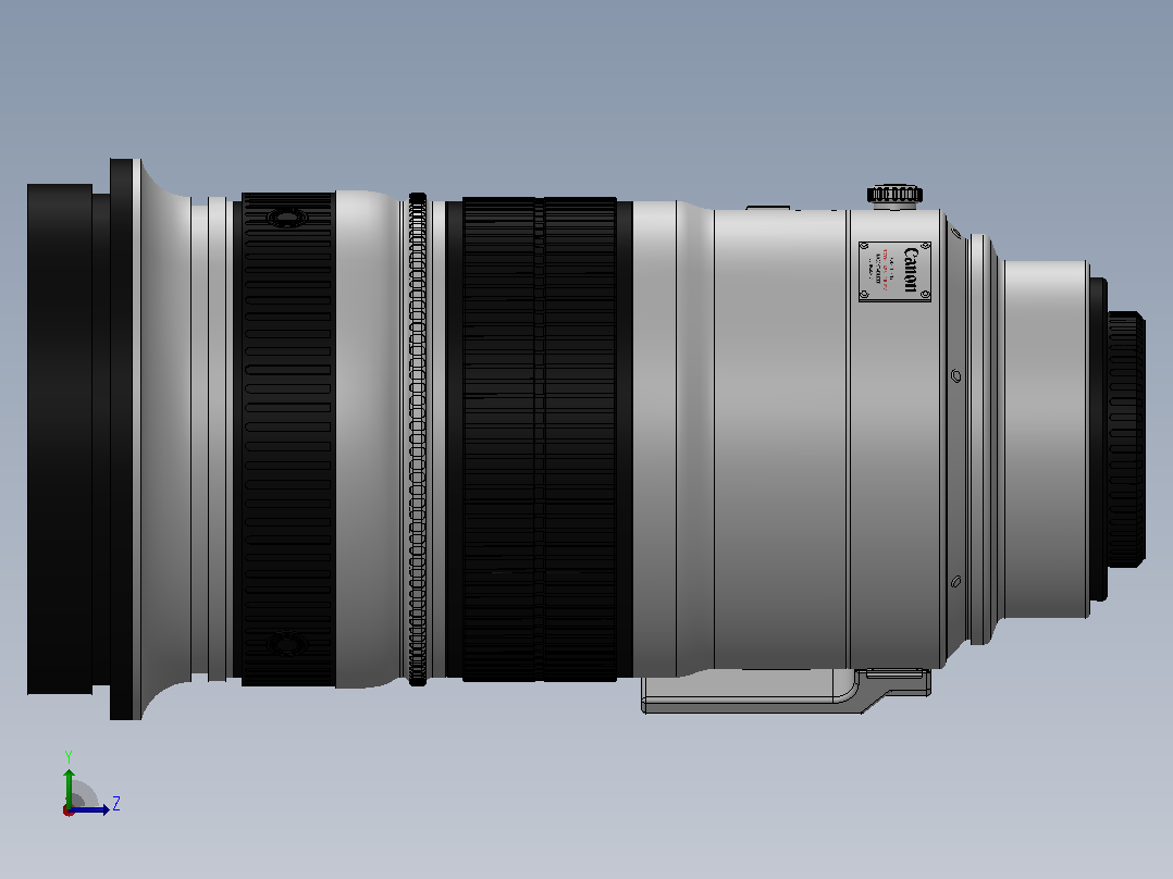佳能镜头EF 300mm f2.8L左视图