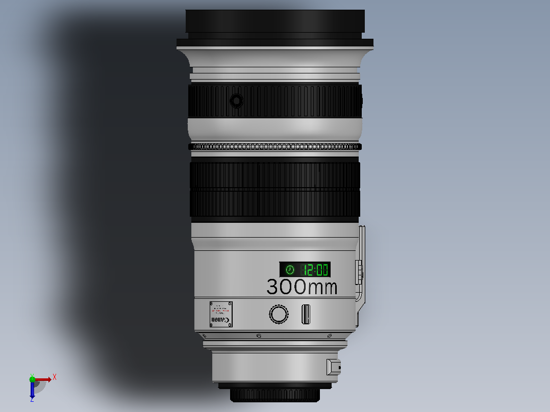 佳能镜头EF 300mm f2.8L俯视图