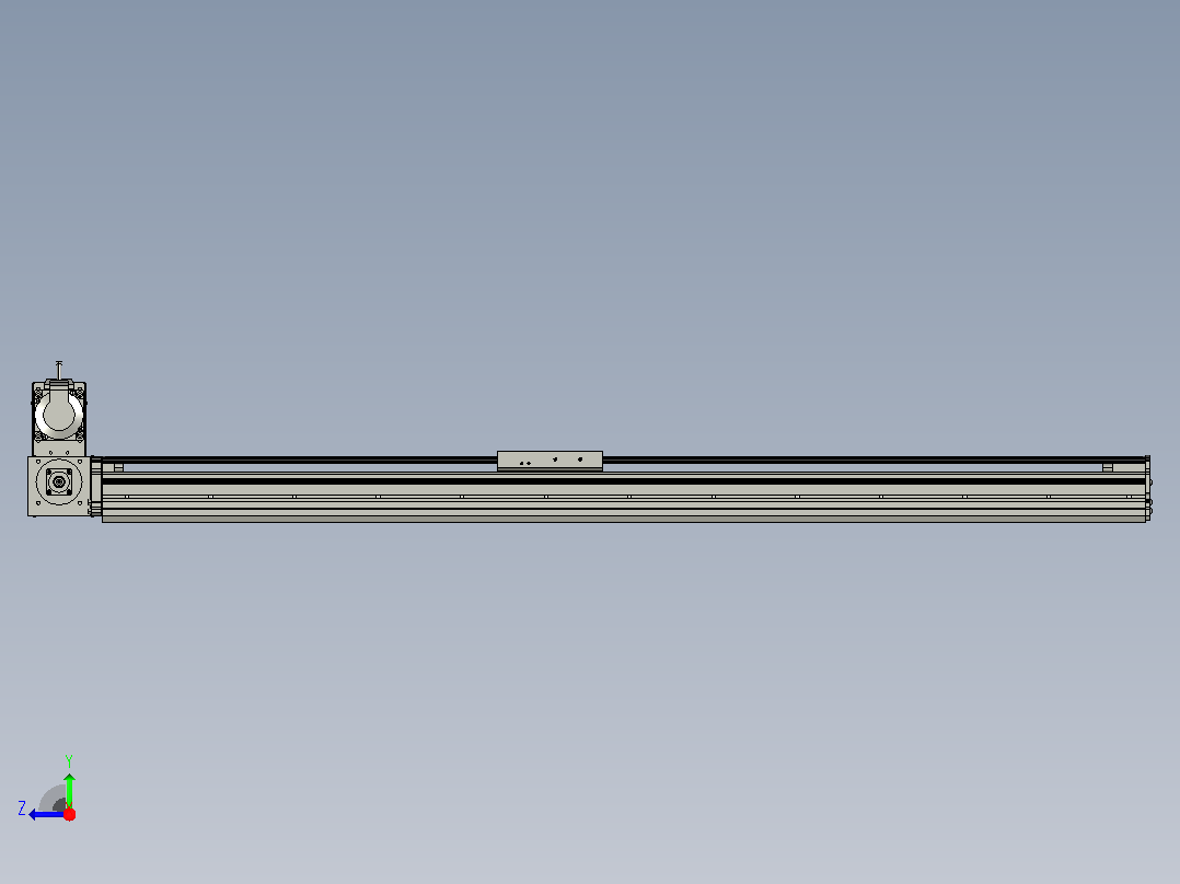 MT120BT半封闭皮带滑台[MT120BT.L100.1000.LU.P40.C3]右视图