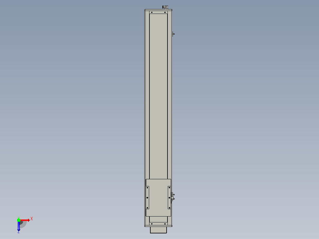 无尘螺杆滑台KCH17-BM（750W）KCH17-1000-BM-750W-C4俯视图