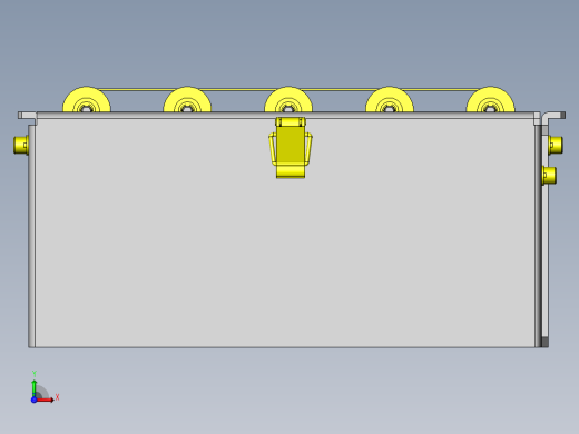 锁扣式传送带装拆机构前视缩略图