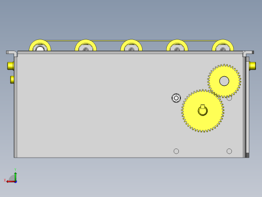 锁扣式传送带装拆机构后视缩略图
