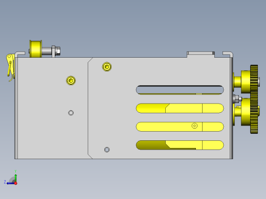 锁扣式传送带装拆机构右视缩略图