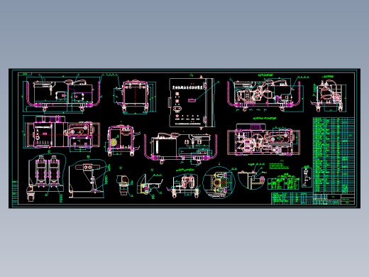 BZ25发动机燃油自动驱动装置全套CAD图纸 C