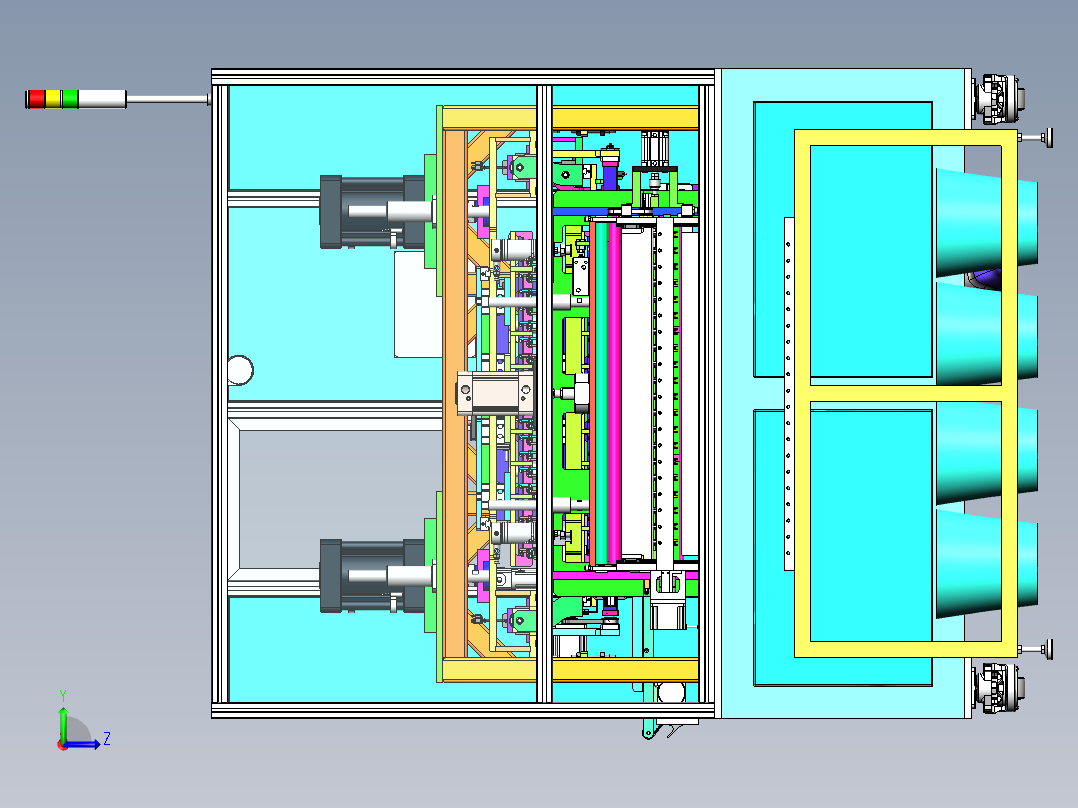 自动化水桶提手组装机sw16可编辑左视图