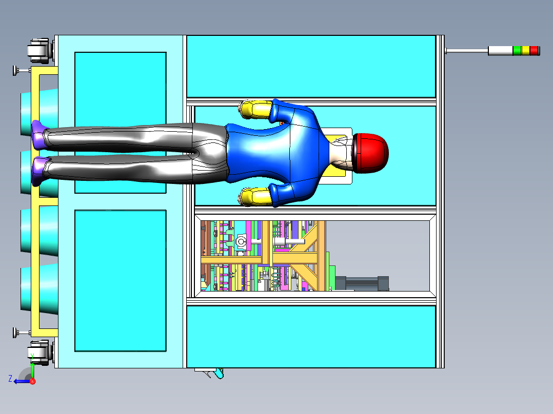 自动化水桶提手组装机sw16可编辑右视图