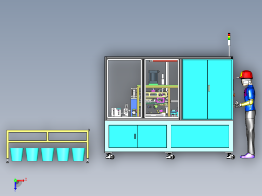 自动化水桶提手组装机sw16可编辑俯视缩略图