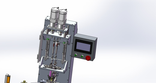 美的锁阀门-两轴转盘螺丝机（sw17可编辑+工程图）缩略图