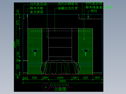 家装类CAD土块(二)-FH01119D