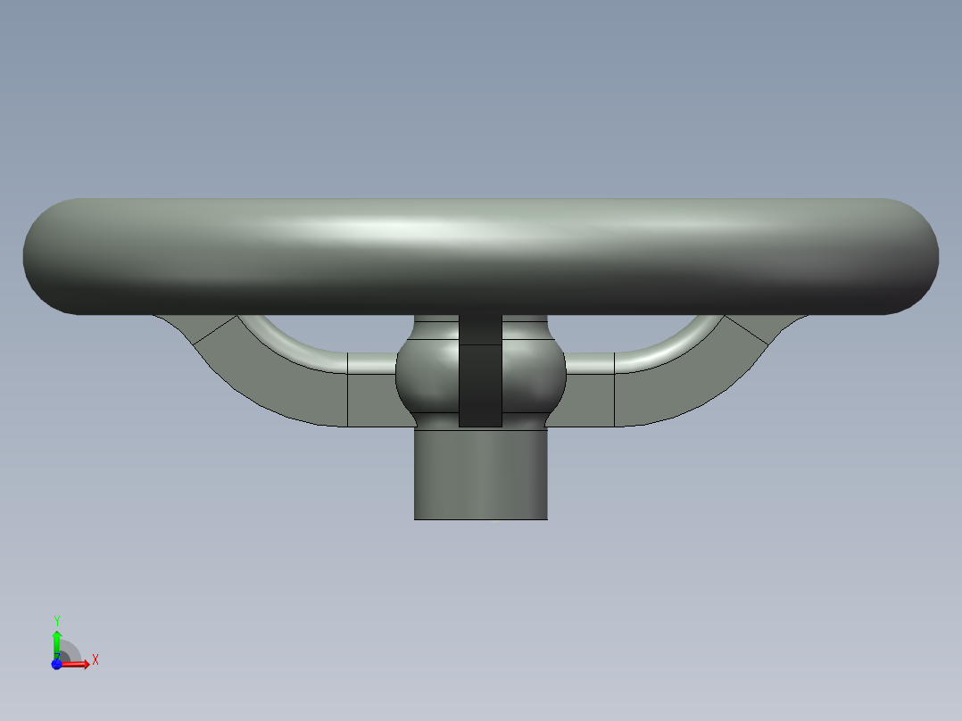 旋钮手柄3D模型前视图