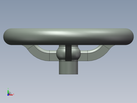 旋钮手柄3D模型前视缩略图