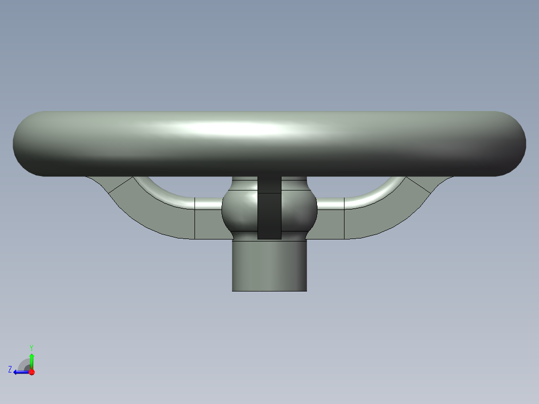 旋钮手柄3D模型右视图