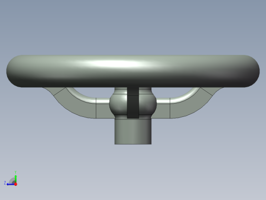 旋钮手柄3D模型右视缩略图
