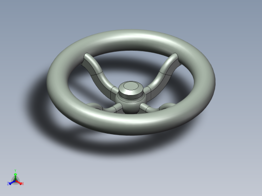 旋钮手柄3D模型正等轴测缩略图