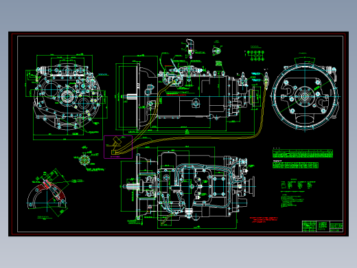 重卡16档变速器总成图免费下载
