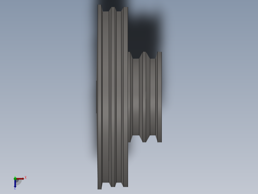 SolidWorks 支持电动机模型俯视缩略图