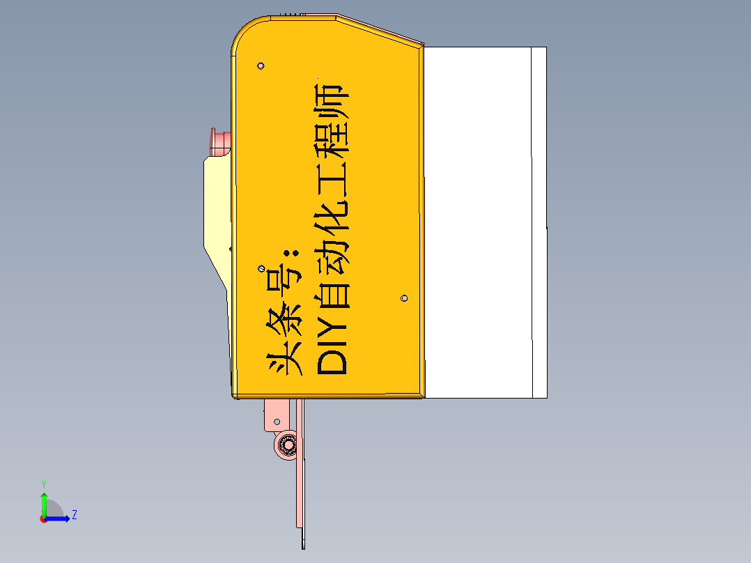 包装盒送料机构左视图