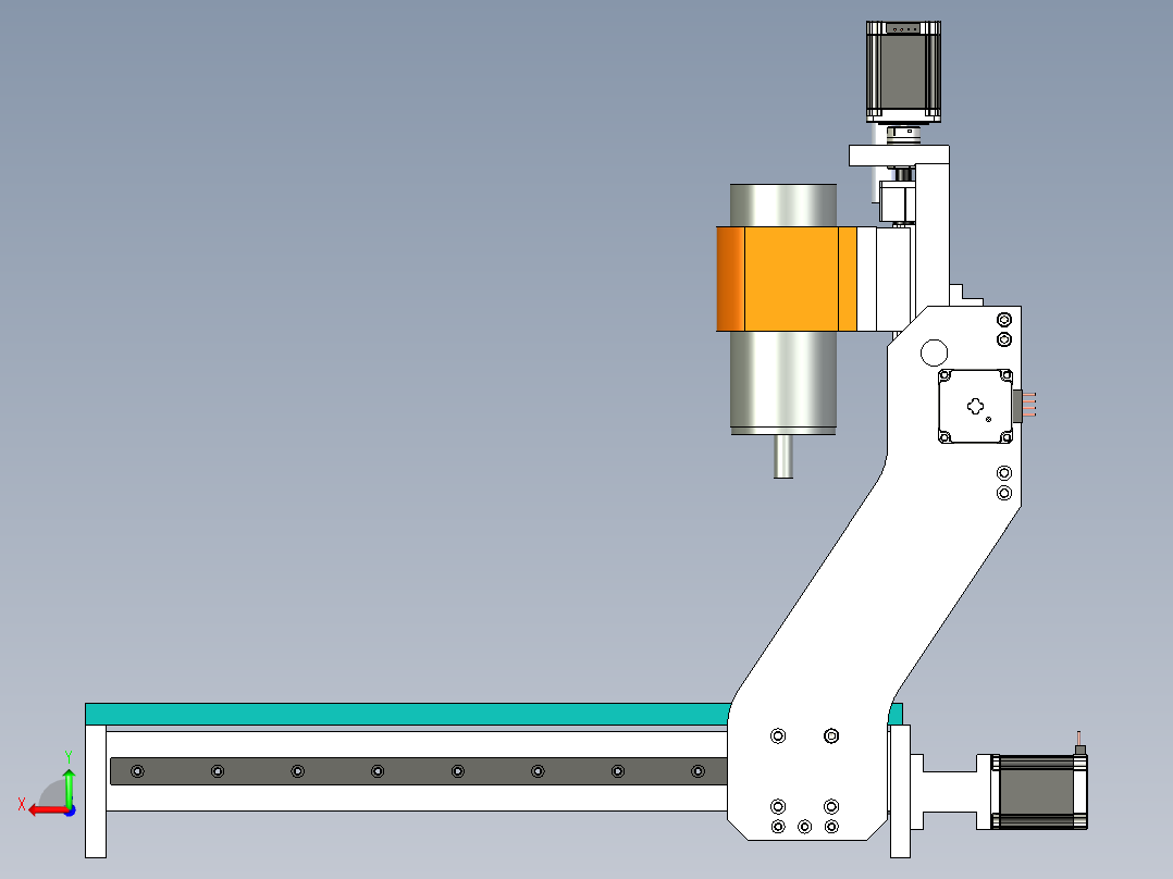 CNC 3轴1.5千瓦机床后视图